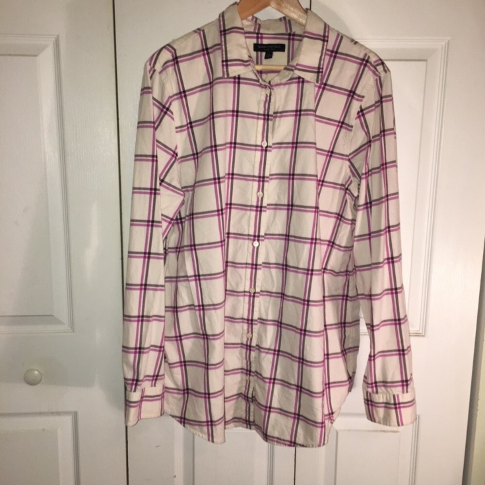 Banana Republic Tunic Dillon Flannel Button Up
